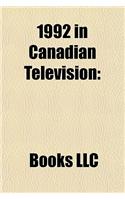 1992 in Canadian Television