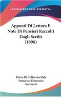 Appunti Di Lettura E Note Di Pensieri Raccolti Dagli Scritti (1890)