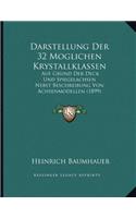 Darstellung Der 32 Moglichen Krystallklassen