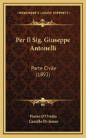 Per Il Sig. Giuseppe Antonelli
