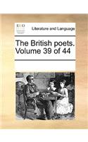 The British poets. Volume 39 of 44