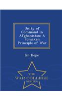 Unity of Command in Afghanistan