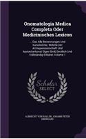 Onomatologia Medica Completa Oder Medicinisches Lexicon