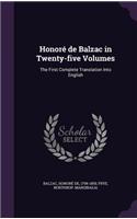 Honore de Balzac in Twenty-Five Volumes