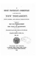 A Short Protestant Commentary on the Books of the New Testament - Vol. III