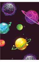 Spaced Out 3 Grid Notebook