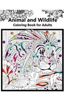 Animal and Wildlife Coloring book for Adutls