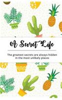 A Secret Life: Internet Password Notebook: Cactus Design