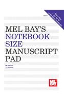 Notebook-Size Manuscript Pad 12-Stave