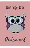 Don't Forget To Be Owlsome