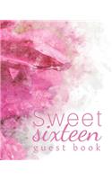 Sweet sixteen guest book