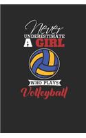 Never Underestimate A Girl Who Plays Volleyball