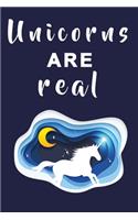 Unicorns are real Notebook: running Unicorn Notebook graph paper 120 pages 6x9 perfect as math book, sketchbook, workbook and diary