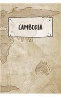 Cambodia: Ruled Travel Diary Notebook or Journey Journal - Lined Trip Pocketbook for Men and Women with Lines