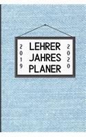 Lehrer Jahres Planer 2019 2020: A5 Lehrerplaner LINIERT Geschenkidee für Lehrer - Abschiedsgeschenk Grundschule - Klassengeschenk - Dankeschön - Geschenk-Buch zum Schulabschluss
