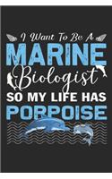 I want to be a marine biologist so my life has porpoise