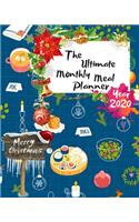 The Ultimate Merry Christmas Monthly Meal Planner Year 2020: Best Gift For All Age, Keep Track Planning Notebook & Organizer Logbook For Weekly And Monthly Purpose To Create, Schedule And Manage To Achieve You