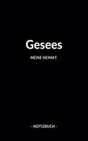 Gesees: Notizbuch, Notizblook, Notizheft, Notizen, Block, Planer - DIN A5, 120 Seiten - Liniert, Linien, Lined - Deine Stadt, Dorf, Region und Heimat