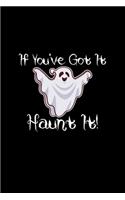 If You've Got It Haunt It: 6x9 Blank Lined Funny Notebook Or Couple Book - Birthday Journal Or Family Diary for Men and Women