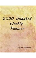 2020 Undated Weekly Planner