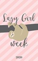 Week planner agenda 2020 Lazy Girl Week
