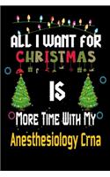 All I want for Christmas is more time with my Anesthesiology Crna