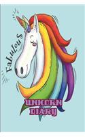 Unicorn Diary: Unicorn 2019 Pretty Daily Planner Diary a Day to a Page