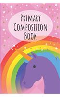 Primary Composition Book Kindergarten Composition Book Unicorn Notebook for Girls