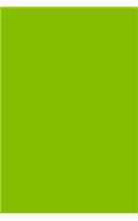 Lime Green 101 - Blank Notebook
