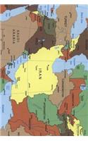 Current Map of Southwest Asia Journal: Take Notes, Write Down Memories in this 150 Page Lined Journal