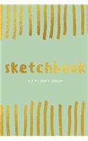 Sketchbook: Green Green: Sketchbook 6 x 9, Cool Sketchbook, Sketchbook Notebook, Blank Sketchbook, Sketchbook Journal, Travel Sketchbook, Quality Sketchbook
