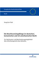 Beschlussmaengelklage im deutschen, koreanischen und US-amerikanischen Recht