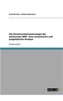 Kommunikationsstrategie der sächsischen NPD - Eine semantische und pragmatische Analyse