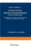Elemente Der Ersten Hauptgruppe; Einschl. Ammonium;