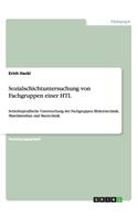 Sozialschichtuntersuchung von Fachgruppen einer HTL