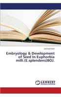 Embryology & Development of Seed in Euphorbia MILLI.(E.Splendens)Boj.