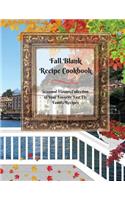 Fall Blank Recipe Cookbook