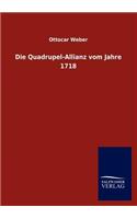 Die Quadrupel-Allianz vom Jahre 1718