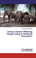 Various Factors Affecting People Living in Amboseli Ecosystem"