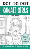 Dot to Dot Kawaii Girls for Adults