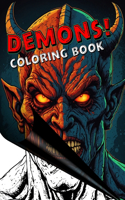 Creepy Coloring Book For Adults - Demons!