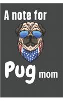 A note for Pug mom
