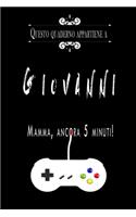 Questo quaderno appartiene a Giovanni