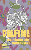 Malbücher für Erwachsene - Grosse A4 - Tiere - Delfine