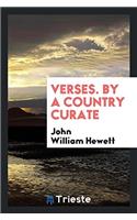 VERSES. BY A COUNTRY CURATE