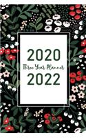Three Year Planner 2020-2022: 3 Year Monthly Planner 2020-2022 - 36 Month Calendar for Next Three Years - 3 Year Appointment Notebook - Academic Agenda Schedule Organizer Logbook(3 36 Months Calendar Academic Agenda Planner with Holiday, 3 Year Monthly Planner 2020-2022)
