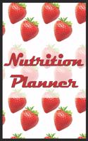 Nutrition Planner: A5 notebook blank planner journal meal tracker motivational diary fitness plan