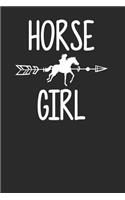 Horse Girl: Horses Notebook, Blank Lined (6 x 9 - 120 pages) Animal Themed Notebook for Daily Journal, Diary, and Gift