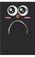 Penguin Face: Penguins Notebook, Blank Lined (6 x 9 - 120 pages) Animal Themed Notebook for Daily Journal, Diary, and Gift