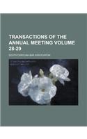 Transactions of the Annual Meeting Volume 28-29